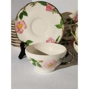 Franciscan Desert Rose Coffee Mug/ Tea Cup and Saucer Made In USA Tea Cup Pink